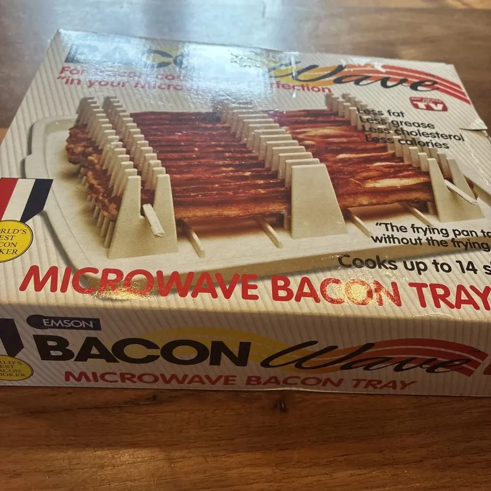New Original Bacon Wave Microwave Cooker Tray As Seen On TV BPA‎ Free Cooks 14